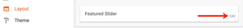 edit featured slider in Blogger