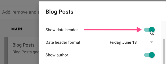 disable post date in blogger